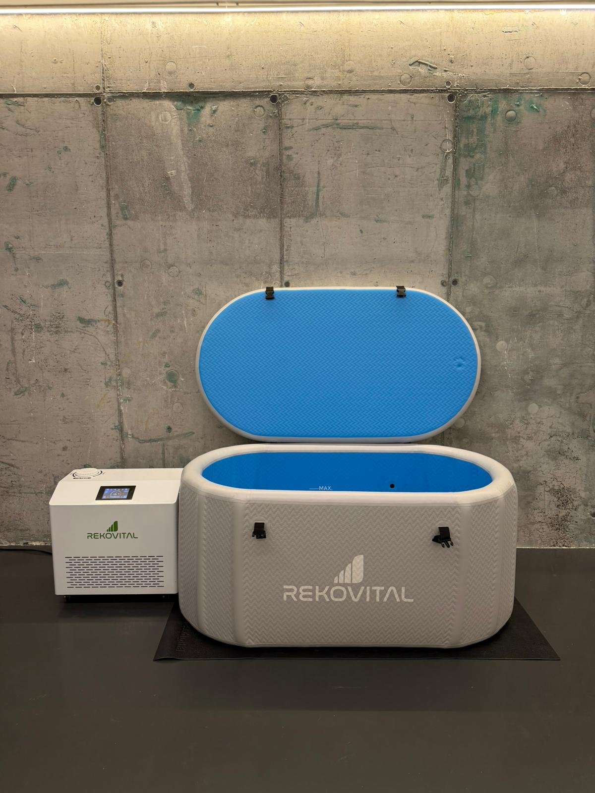 Ice Bath con Chiller — bañera de terapia por frío premium